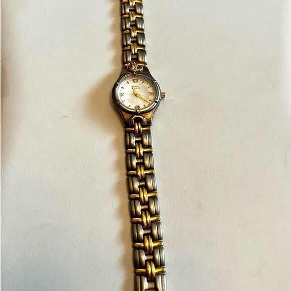 EUC Anne Klein II Gold and Silver Two-Tone Watch - Picture 1 of 4